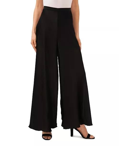 CeCe Flowy Wide Leg Side Zip Pants Black Size L NWT $89 – Chic Comfort