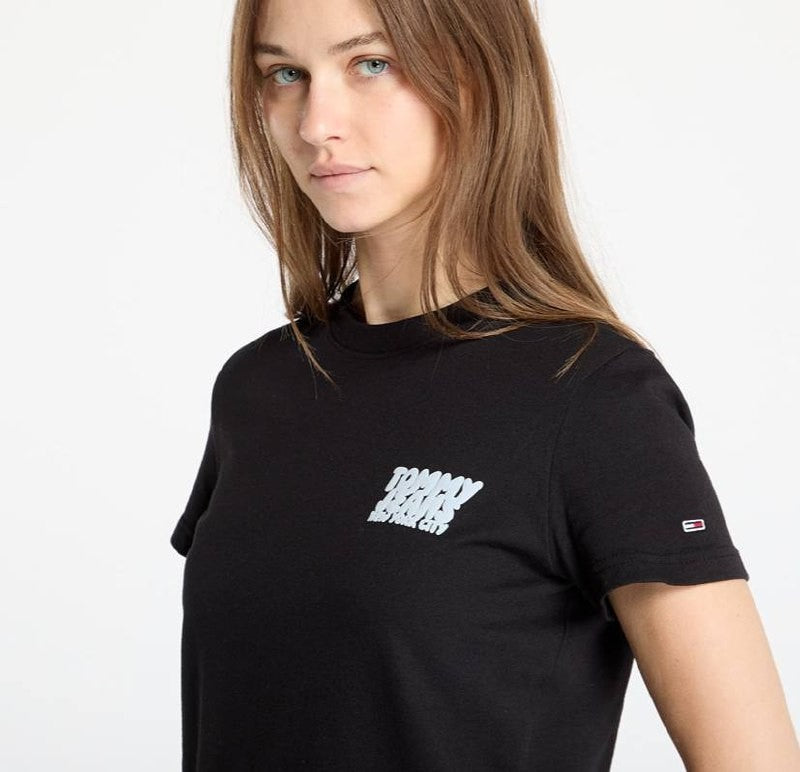 Tommy Jeans REG TJ Bubble Tee – Black – Size L/G – NWT – $34.50