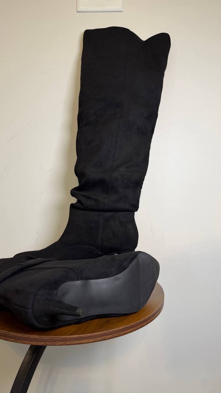 Madden Girl STASSI Over‑the‑Knee Boots Black Fabric Women’s 9 NWB