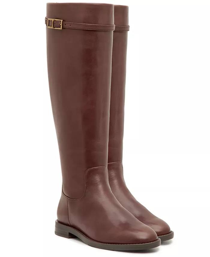 I.N.C.  Riding  Boots  Roasted  Brown  Leather  9M  New  $190