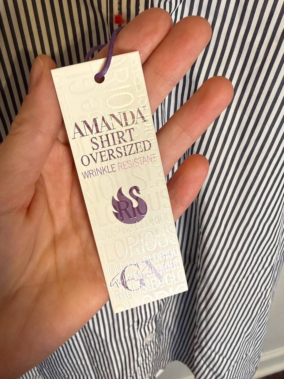 Gloria Vanderbilt Swan Series Amanda Oversized Shirt – Size 2X – NWT