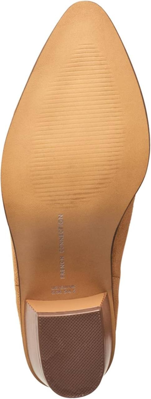 French Connection Carrie Western Boots–Cognac–Size 7.5–Faux Leather–New i Box