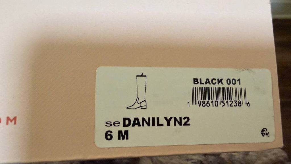 Easy Spirit Danilyn Boots 6M Black Textile Square Toe Block Heel NIB msrp$159