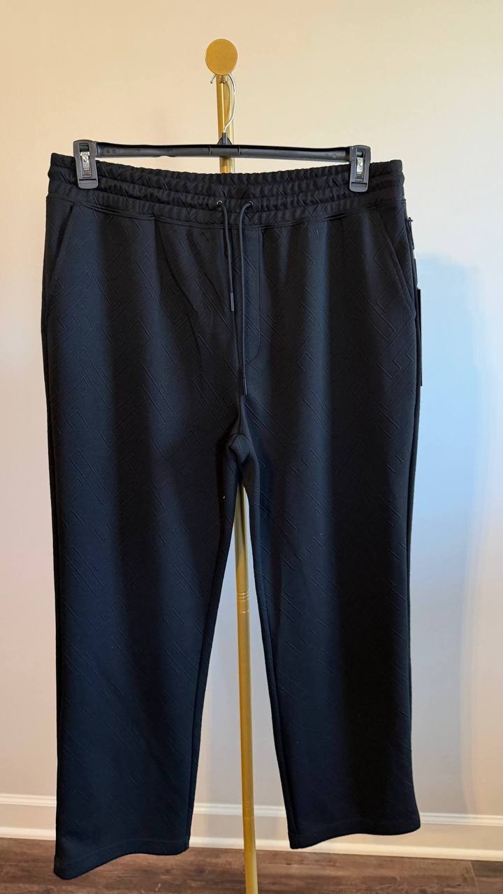 Karl Lagerfeld Paris Men’s Jacquard Knit Performance Joggers XL $99 NWT