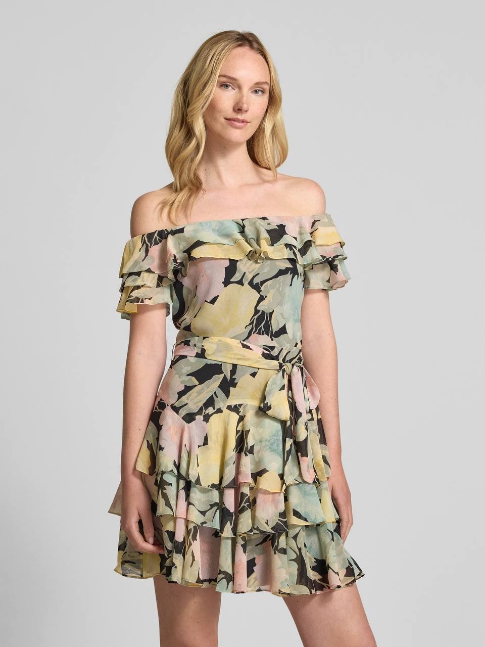 Lauren Ralph Lauren Women’s MAIBEL Mini Dress Olive Print Size 4 NWT $225