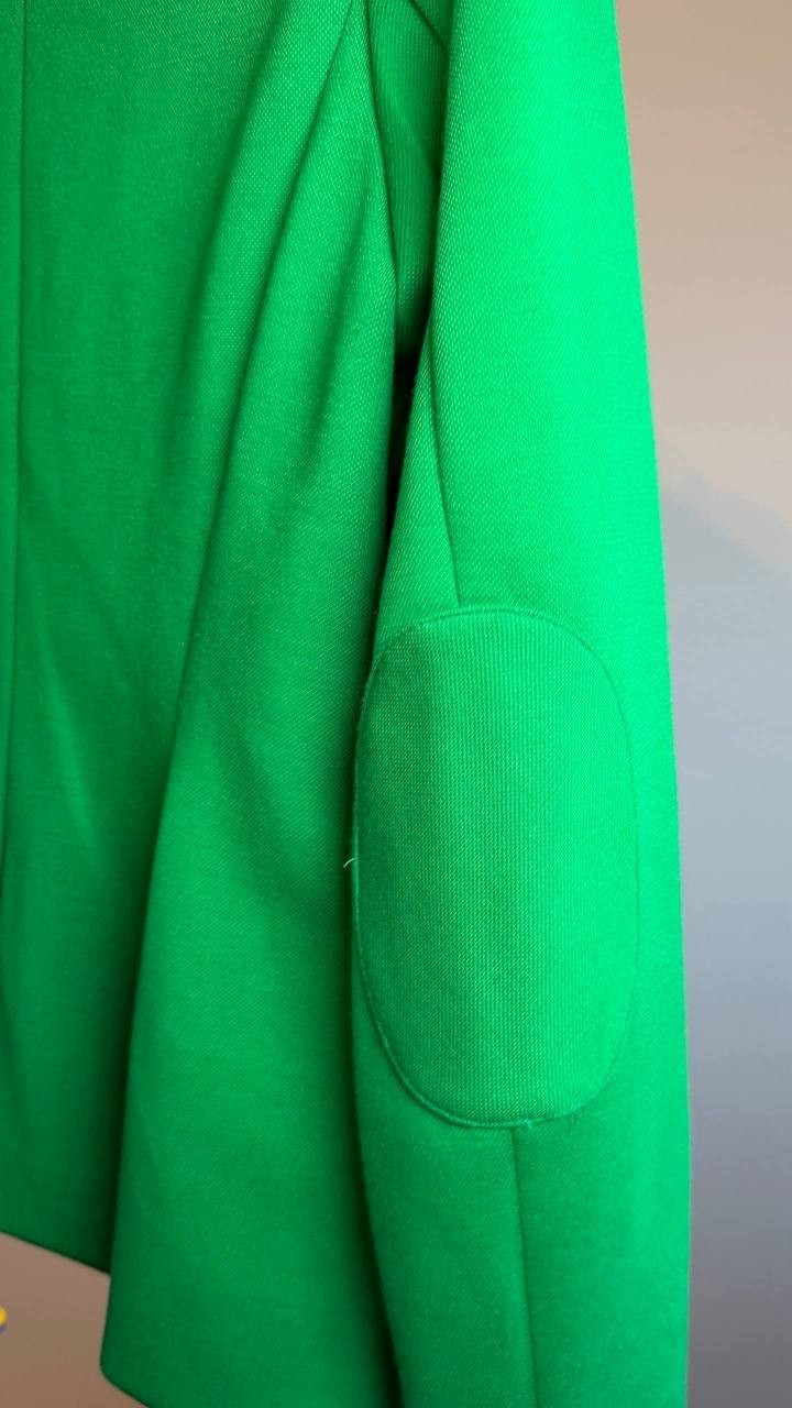 Tommy Hilfiger Scuba Peak‑Lapel Long‑Sleeve Blazer Green 8 NWT $139