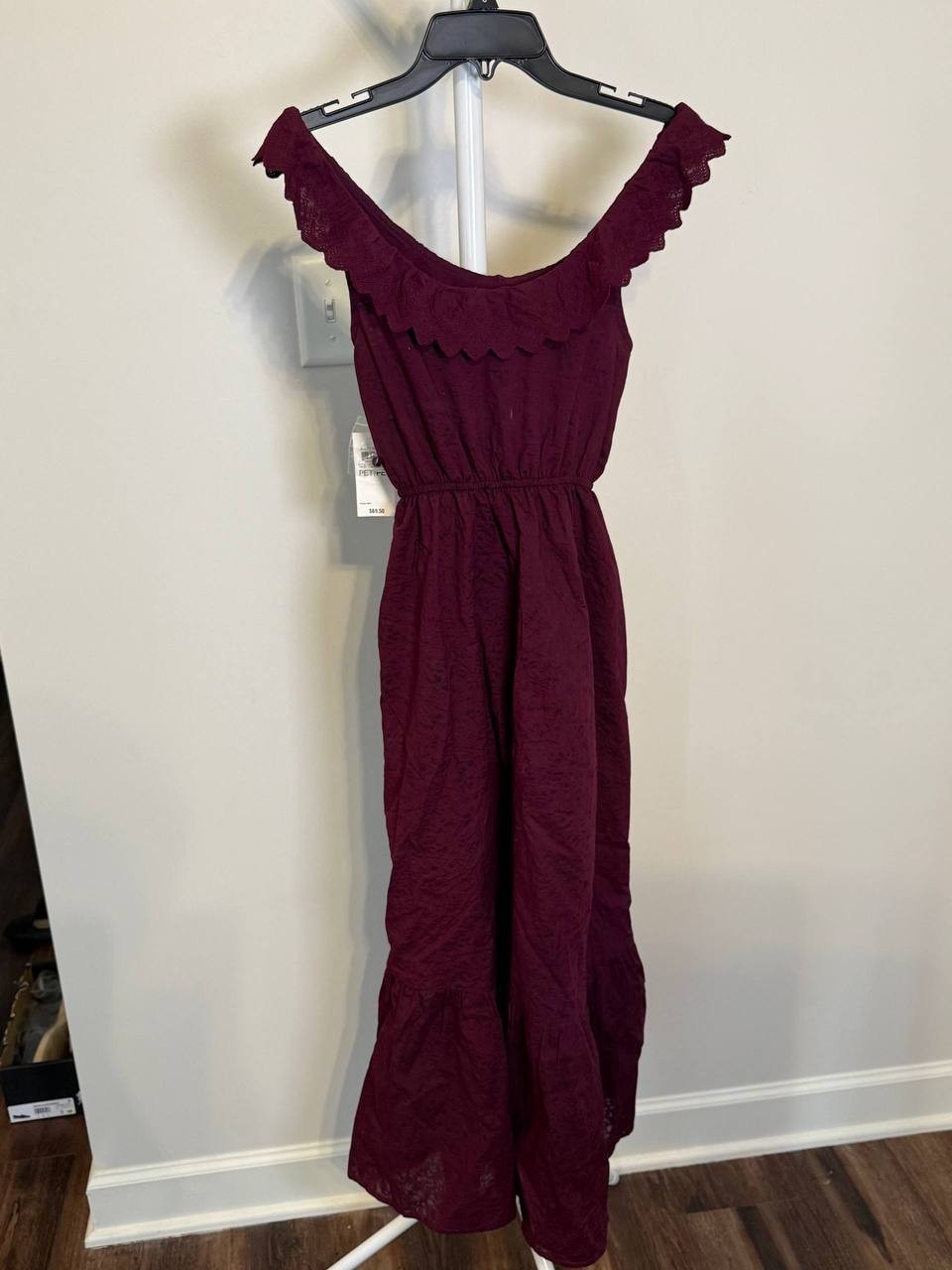 And Now This Petite Ruffled  Cotton  Maxi Dress – Size PET/PET– NWT – $69.50