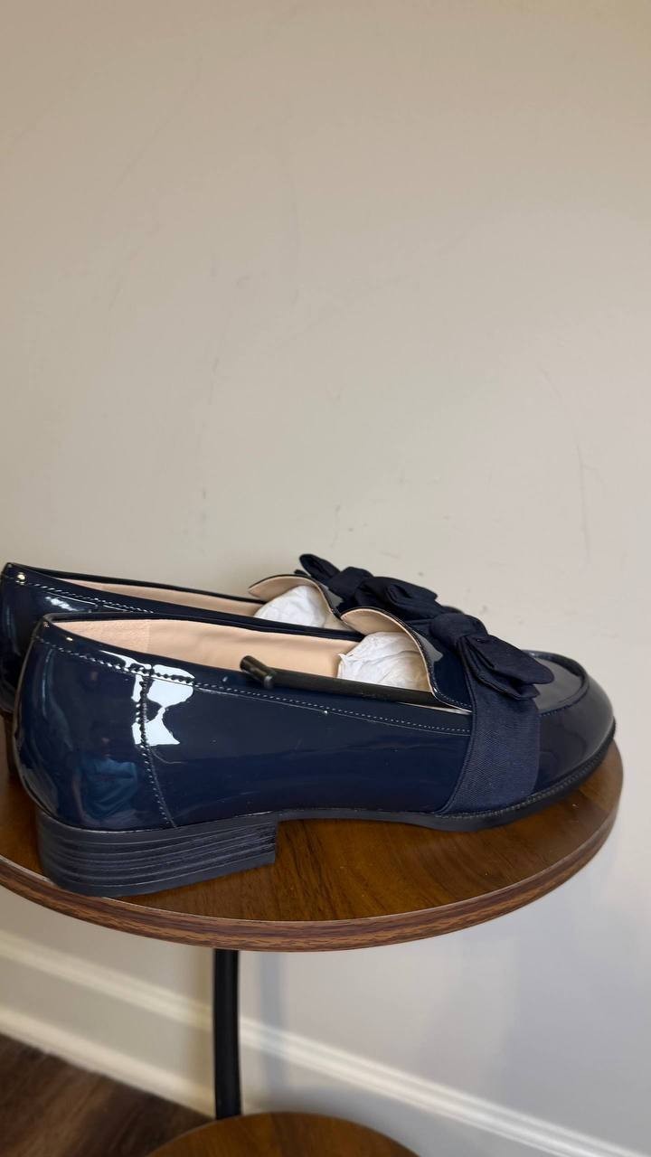 Bandolino Dark Blue Man‑Made Slip‑On Loafers 12W New in Box MSRP $79