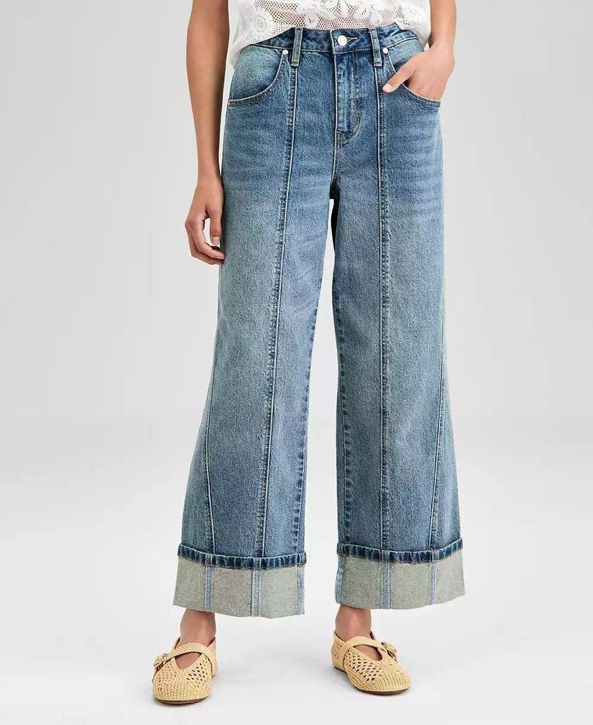 And Now This High‑Rise Seamed Cuffed Jeans Blue Size31P NWT Petite msrp$59.50