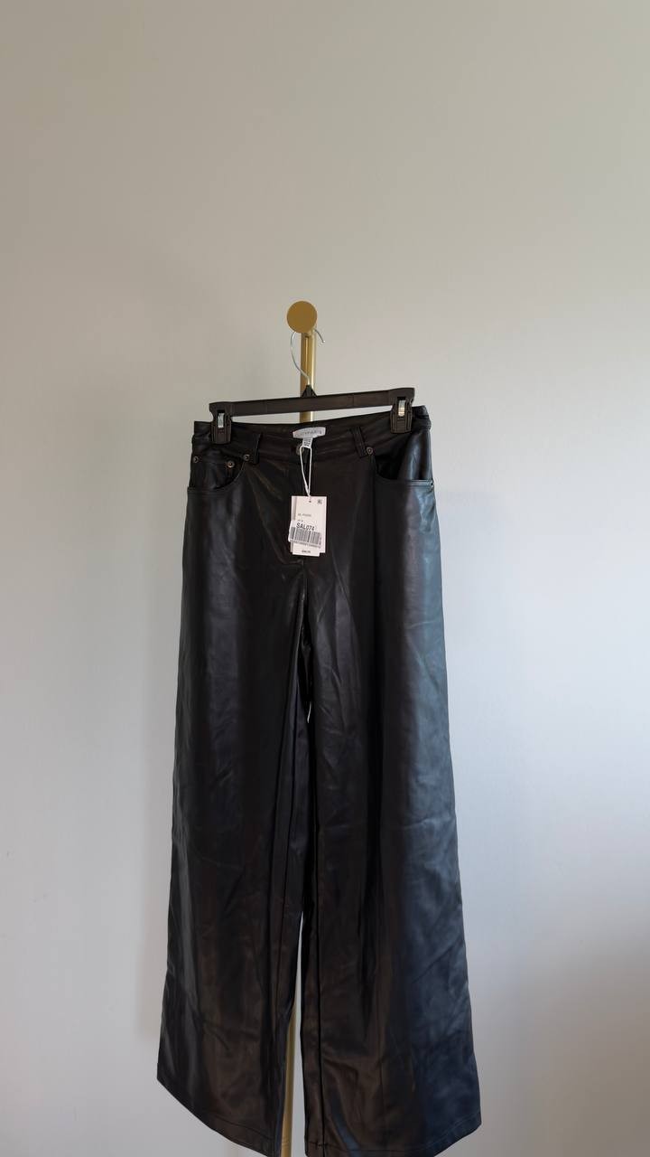 Lucy Paris Adler Faux Leather Pants Black XS NWT $98