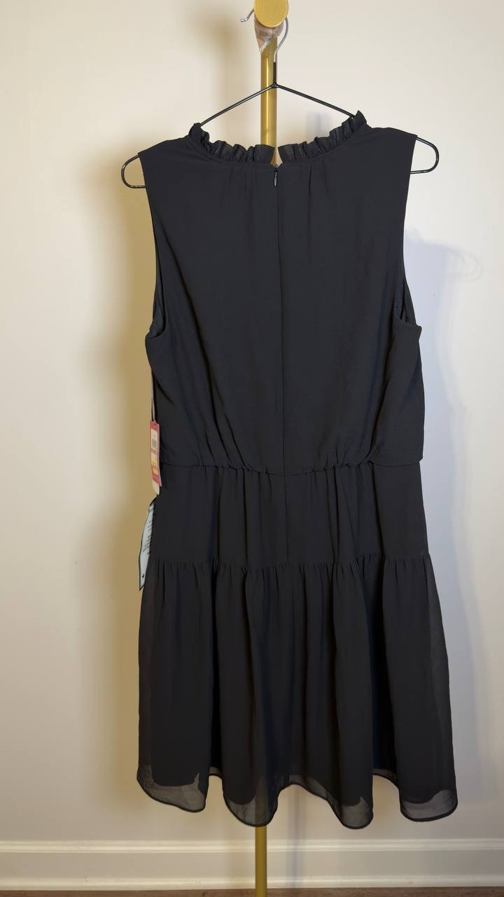 Vince Camuto Women’s  Fit & Flare Mini Dress Black 12 NWT $148