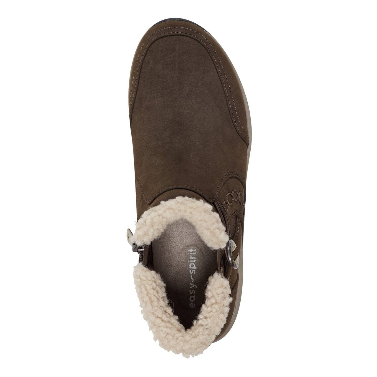 Easy Spirit Erique Cold Weather Booties Dark Brown 7.5M NWB Water‑Repellent $99