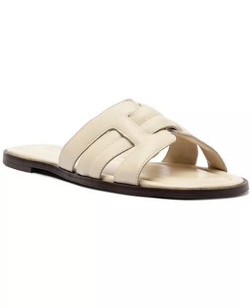 Arezzo Panacota Leather Flat Sandals 8B NIB MSRP $79