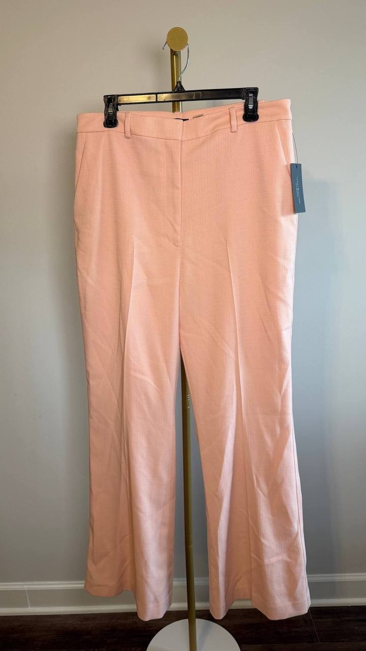 Tommy Hilfiger Slim Fit Flare Trouser Pants Evening Sand 12 NWT $109