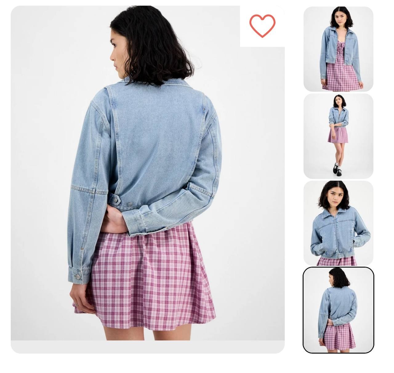 Celebrity Pink Denim Bomber Jacket Light Wash - New with Tags, Women Size L