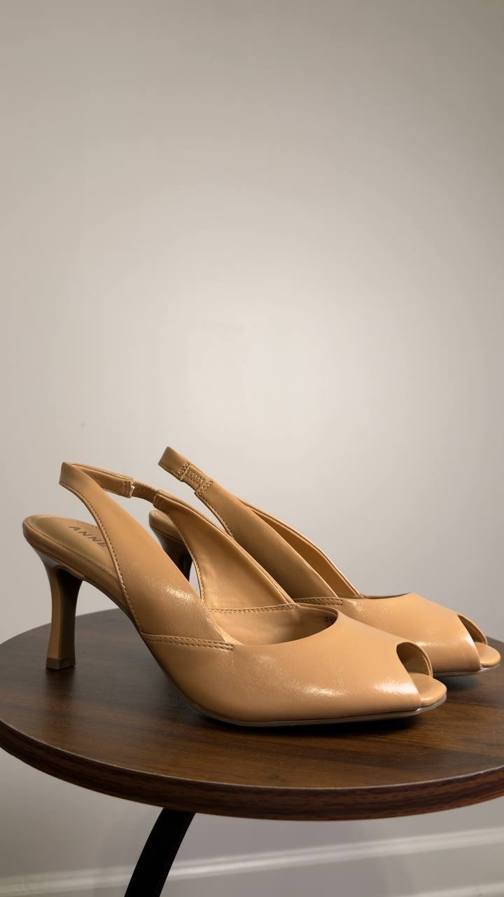 Anne  Klein  Pumps  Tan  Crinkle  8.5M  New  $95