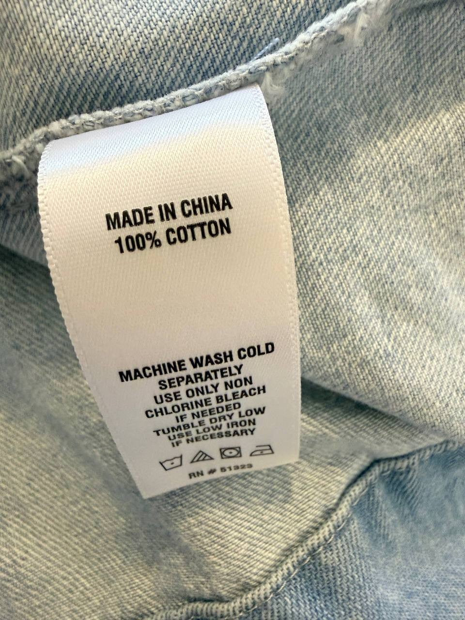CeCe Button‑Front Denim Dress – Light Wash – Size L – 100% Cotton – NWT–MSRP$119