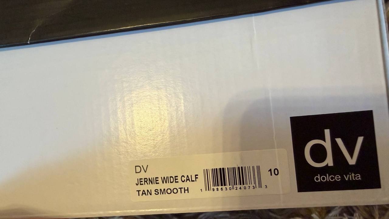 DV Dolce Vita Jernie Boots 10M Tan Smooth Riding Round Toe NIB msrp$99