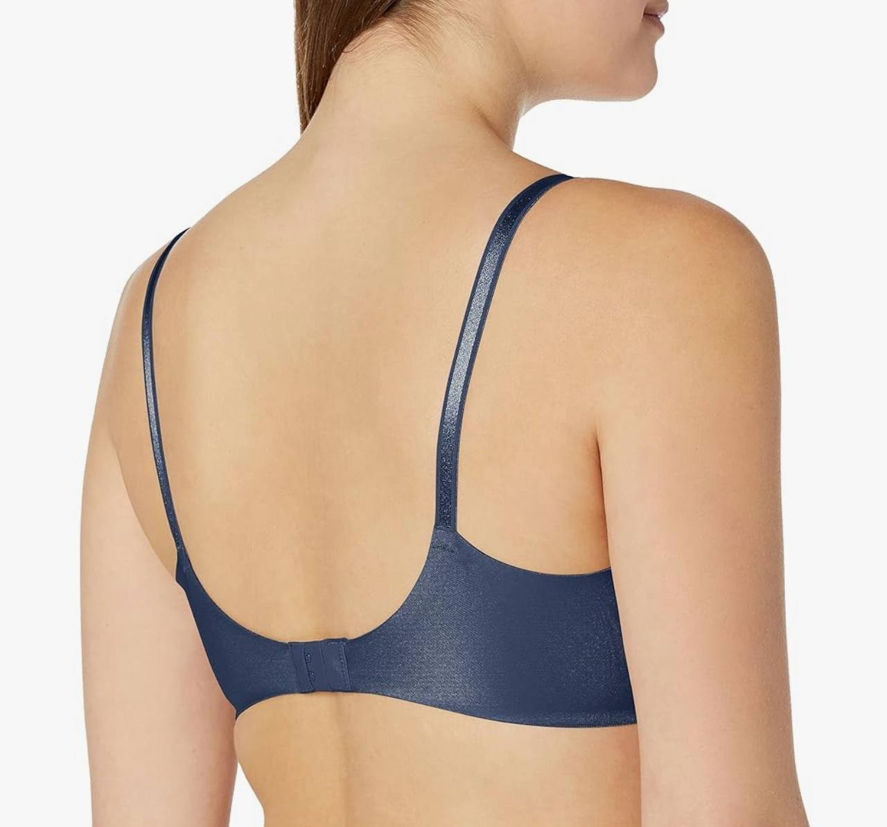 Warner’s Simply Perfect Underarm Smoothing T-Shirt Bra 38D Navy TA4356