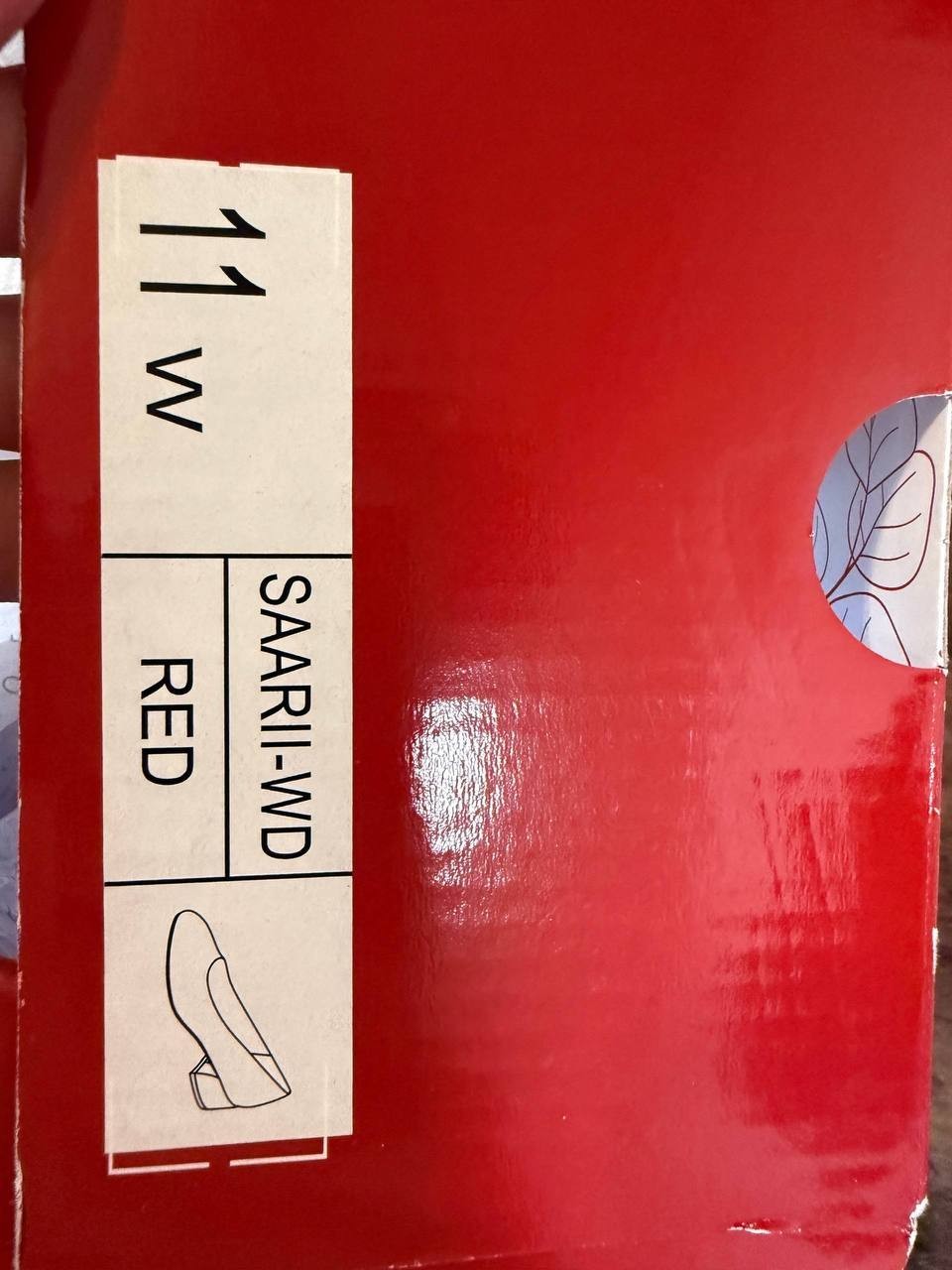 Journee Collection Saarii Slip‑On Block Heel Pumps – Red – Size 11W – NIB