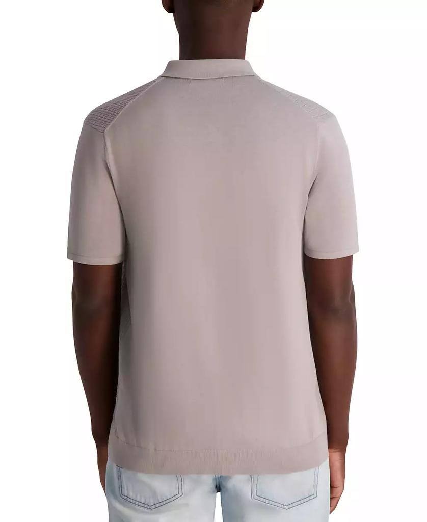 Karl Lagerfeld Paris Men’s Knit Cardigan Polo Shirt XXL $99 NWT