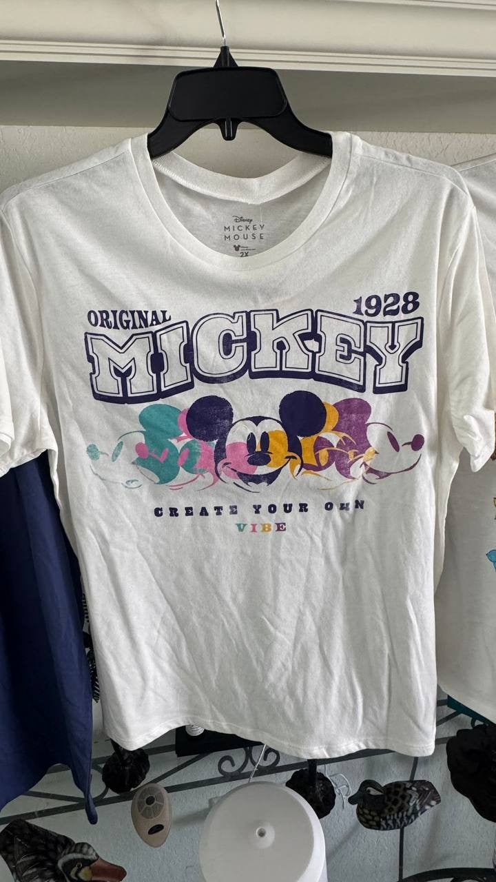 Lot of 3 Women's Graphic Tees 2X Juniors: Disney Mickey NASA Barbie New