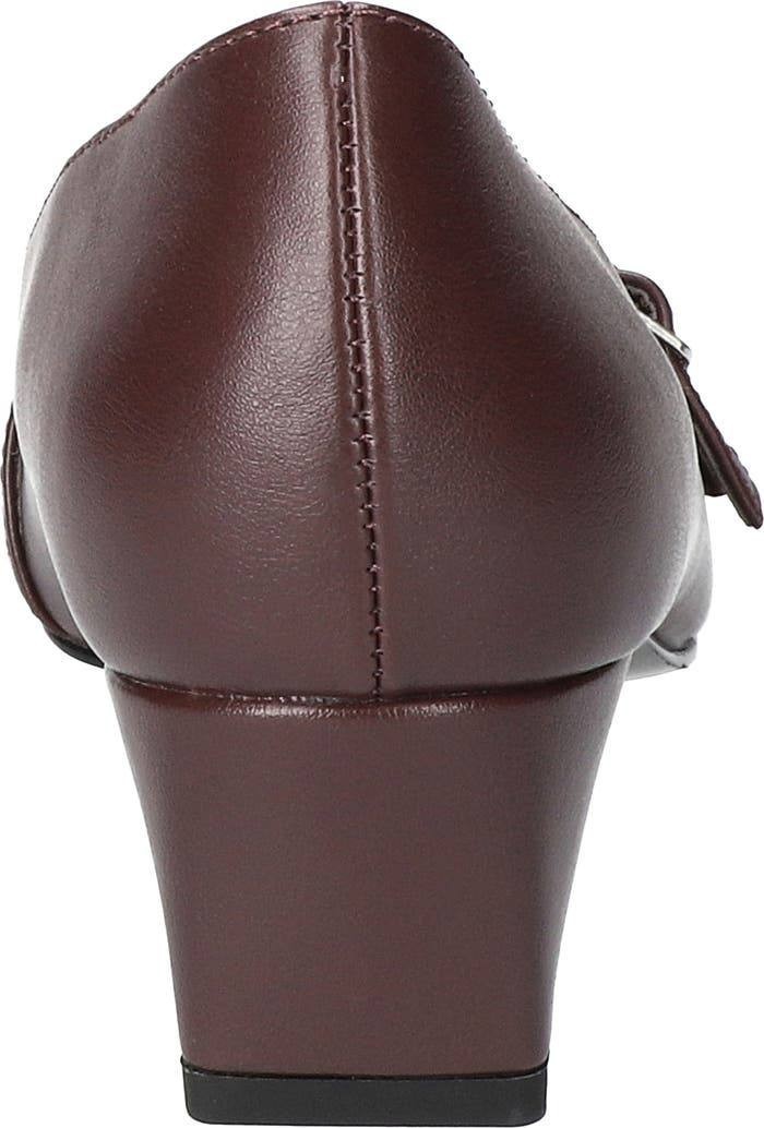 Easy Street Enya Pump Burgundy Square Toe Block Heel Women’s 8M NWB $74.99