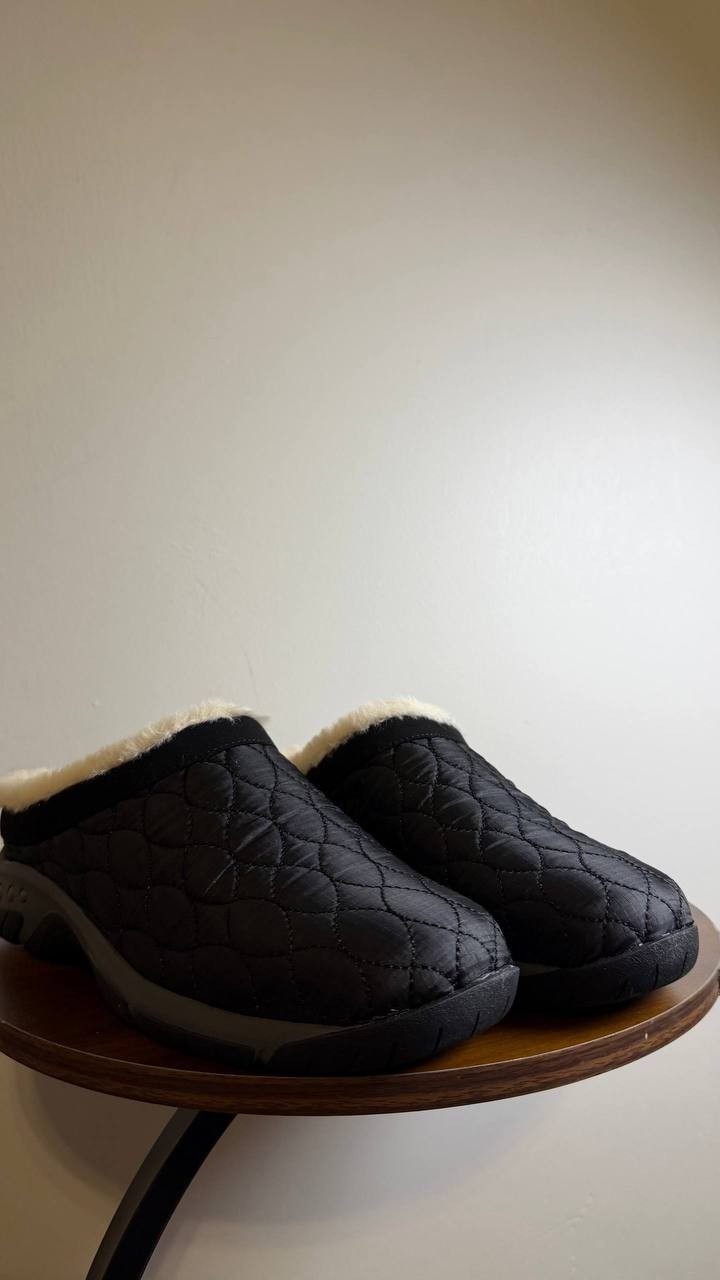 Easy Spirit Wimmy Mules 9W Black Cozy Water‑Repellent Comfort NIB msrp$85