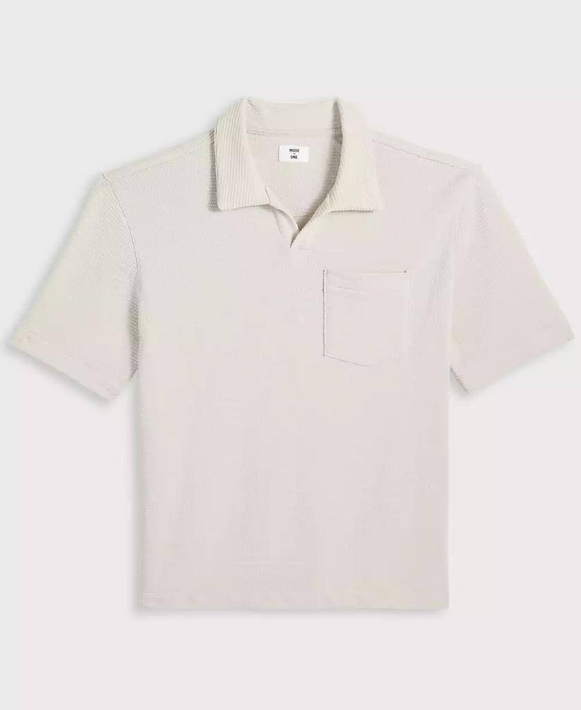 Mode of One – Men’s Textured Knit Open‑Collar Shirt – S – NWOT – $49.50
