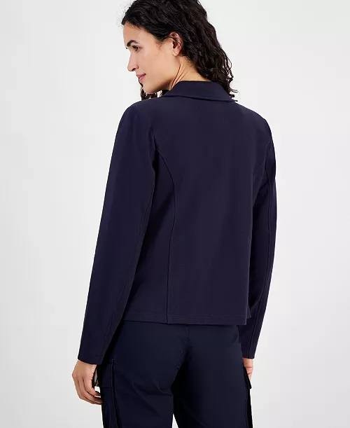 Nautica Open‑Front Captain’s Jacket Navy L NWT $99.50