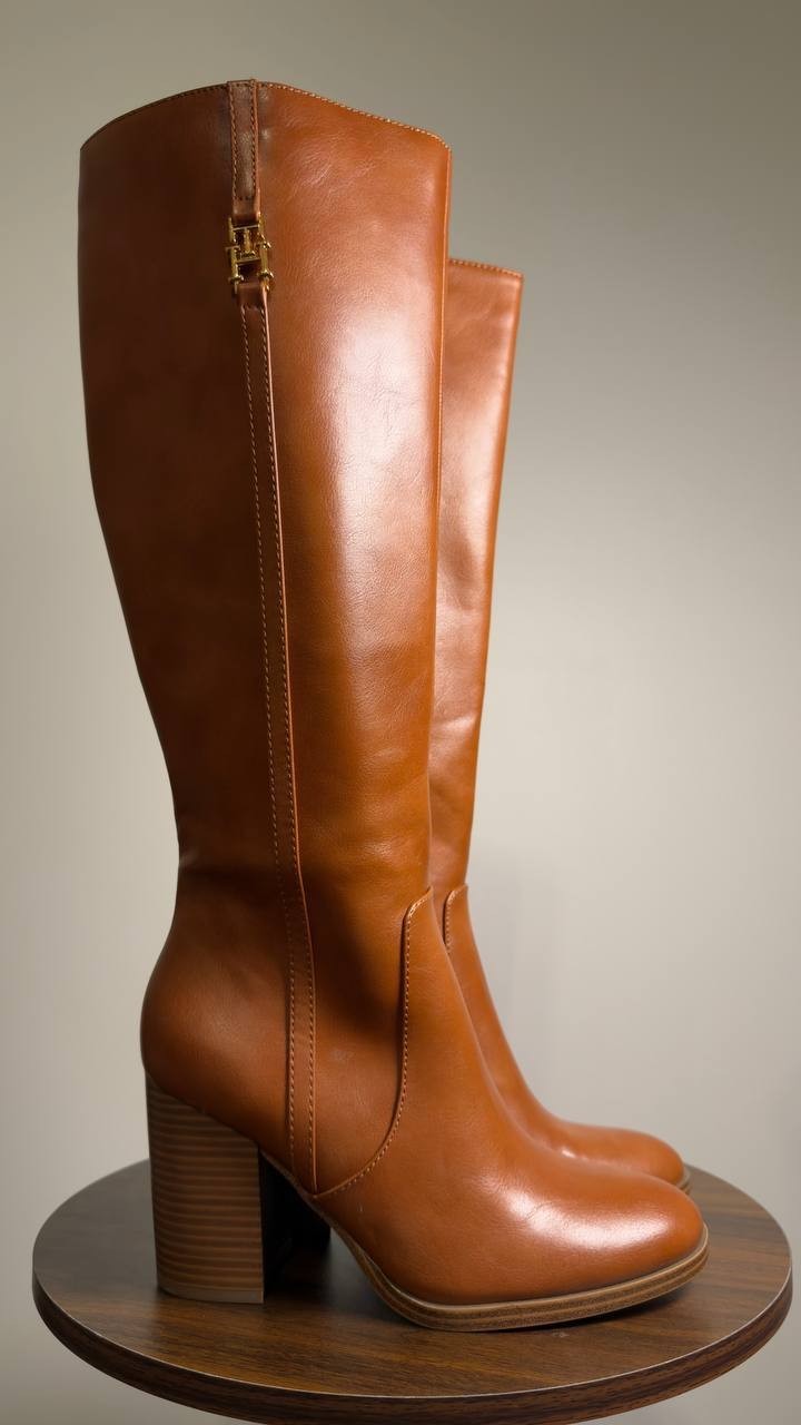 Tommy  Hilfiger  High  Dress  Boots  Medium  Natural   7.5M  New  $158.99