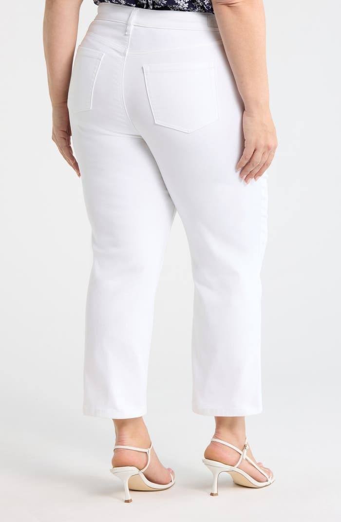 Jones New York Lexington High Waist Crop Jeans Soft White 16 NWT $79.50