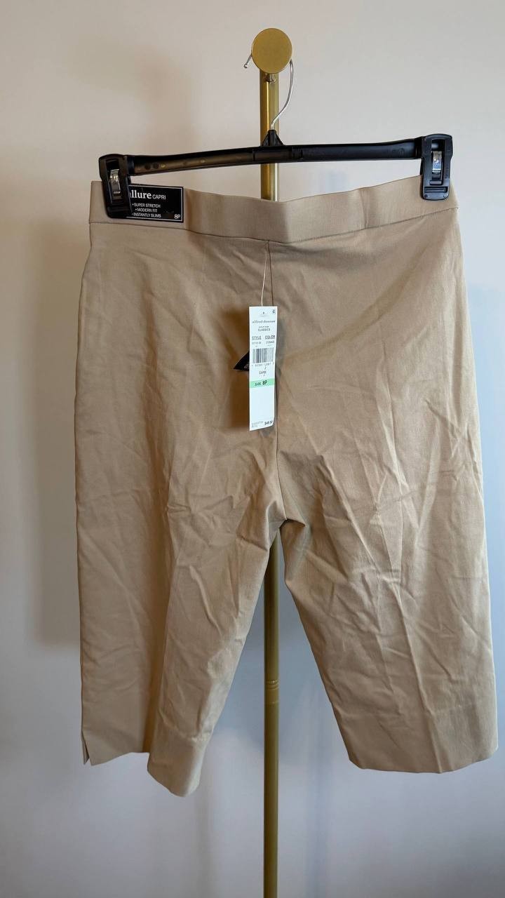 Alfred Dunner Women’s Classic Allure Stretch Pants White Size 8P NWT $49.50
