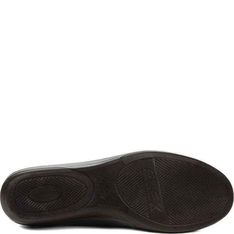 LifeStride Incredible 2 Flats 9W Black Faux Leather Slip‑On Wedge NIB msrp$79.99