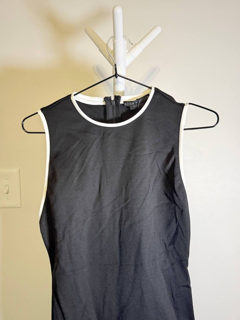 Alice + Olivia “Edris” Sleeveless Mini Dress –Black– Size 2 – NWT – $295