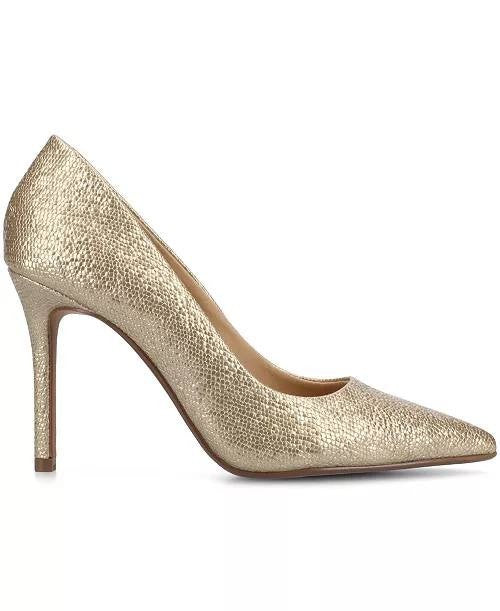Journee Gold Patent Polyurethane Dress Pumps 8M New in Box MSRP $93