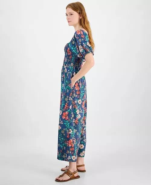 Tommy Hilfiger Smocked Floral Jumpsuit – Size XL