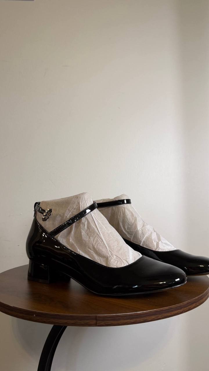 Bandolino Lexy Ankle Strap Pumps Black Women’s 8M Block Heel NWB $89