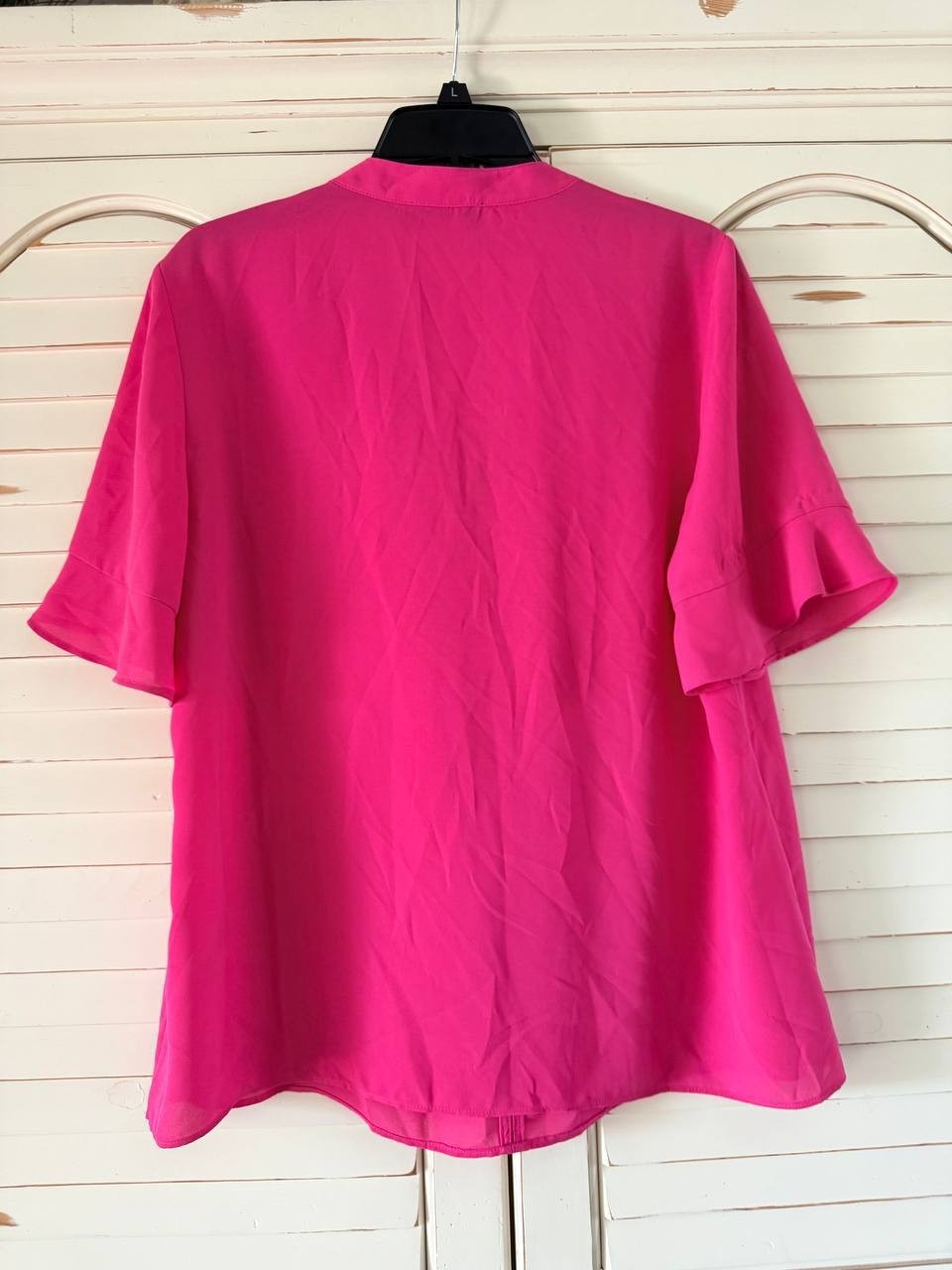 Karl Lagerfeld Paris Fuchsia Ruffle Blouse – Size L