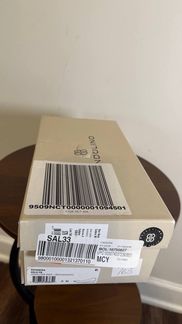 Bandolino Wedge Pumps 6M Gold Fabric Heels New in Box MSRP $89
