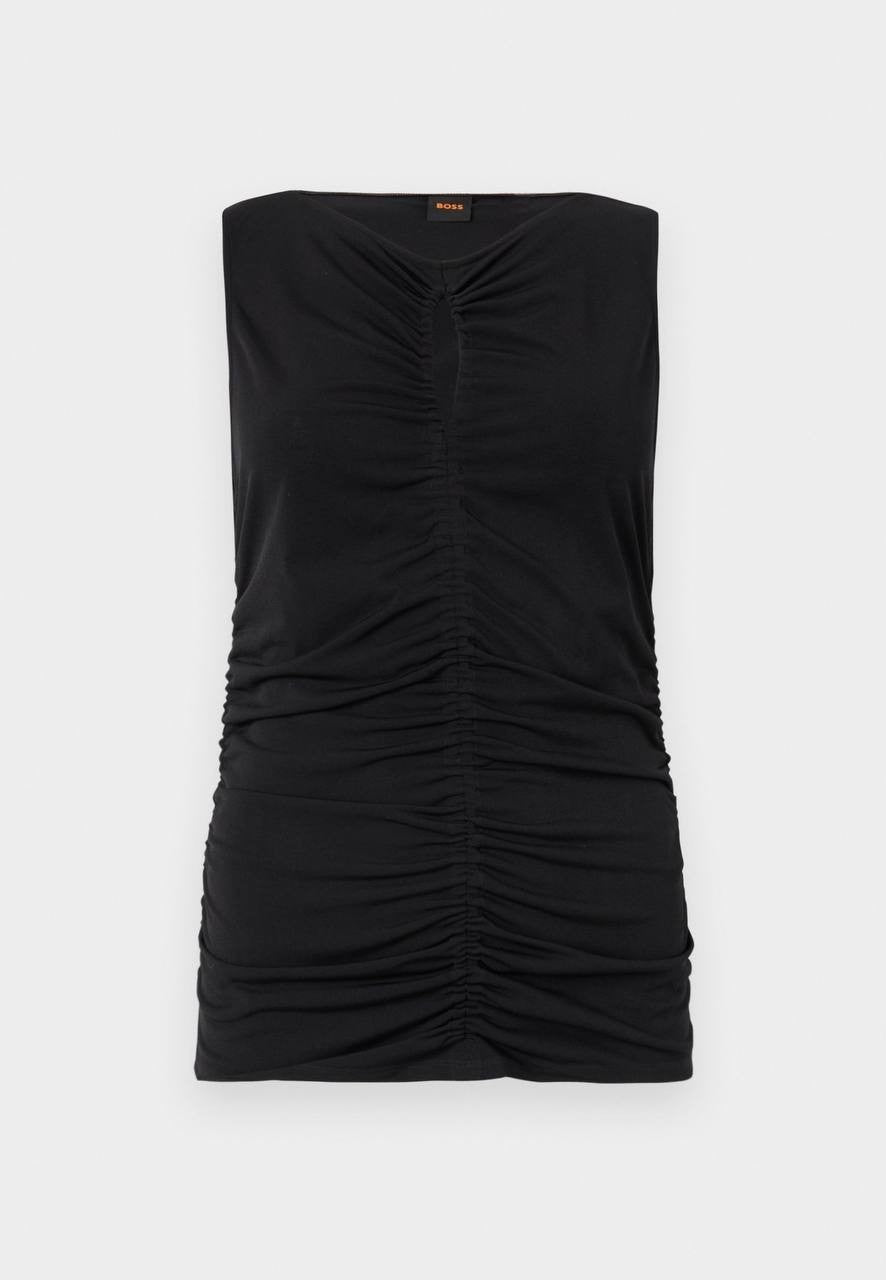 BOSS Women’s EMACHA Sleeveless Top Black M $68 NWT