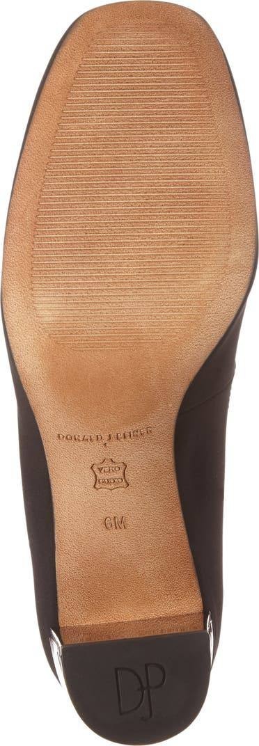 Donald Pliner Black Textile Block Heel Pumps 7.5M NIB MSRP $198