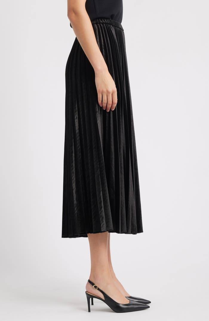 Anne Klein Pull‑On Pleated Velour Skirt – Size XXS – NWT – $119