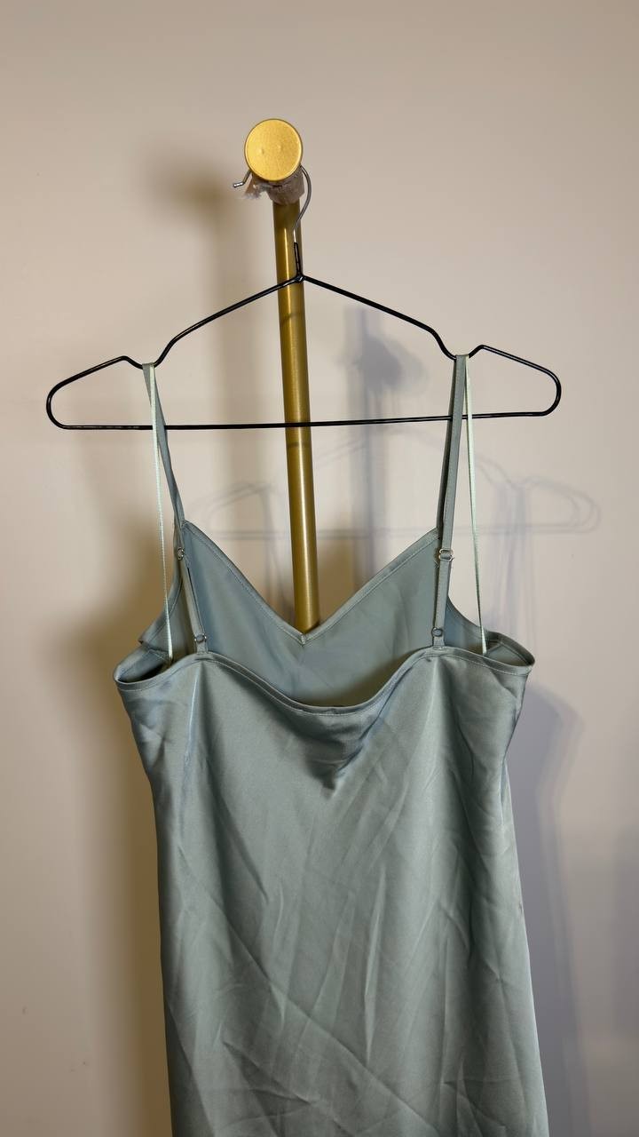 MSK Sweetheart Neck Slip Dress Mint Hint M NWT $69