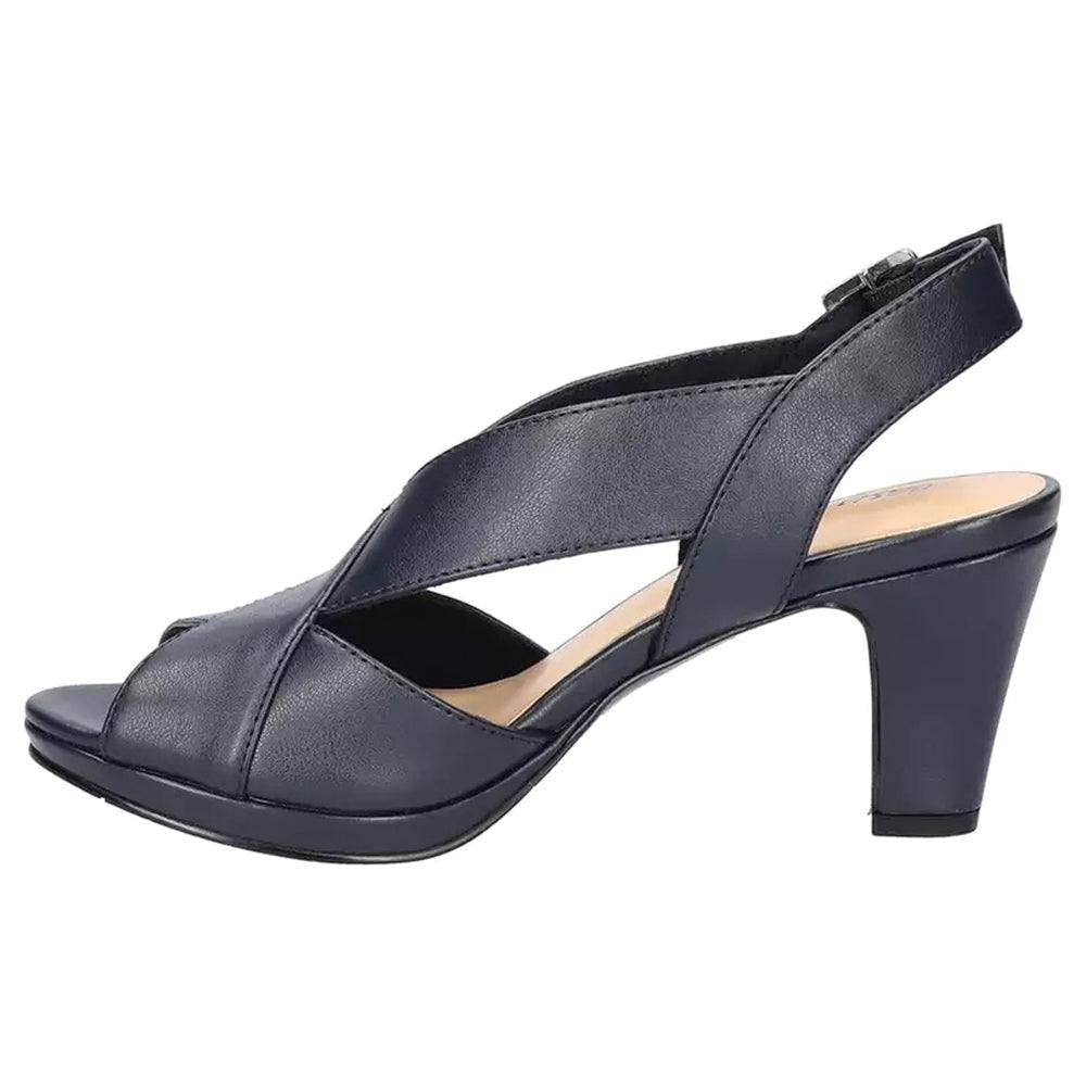Easy Street Christy Slingback Sandals – Navy – Size 10M – Fabric – New in Box