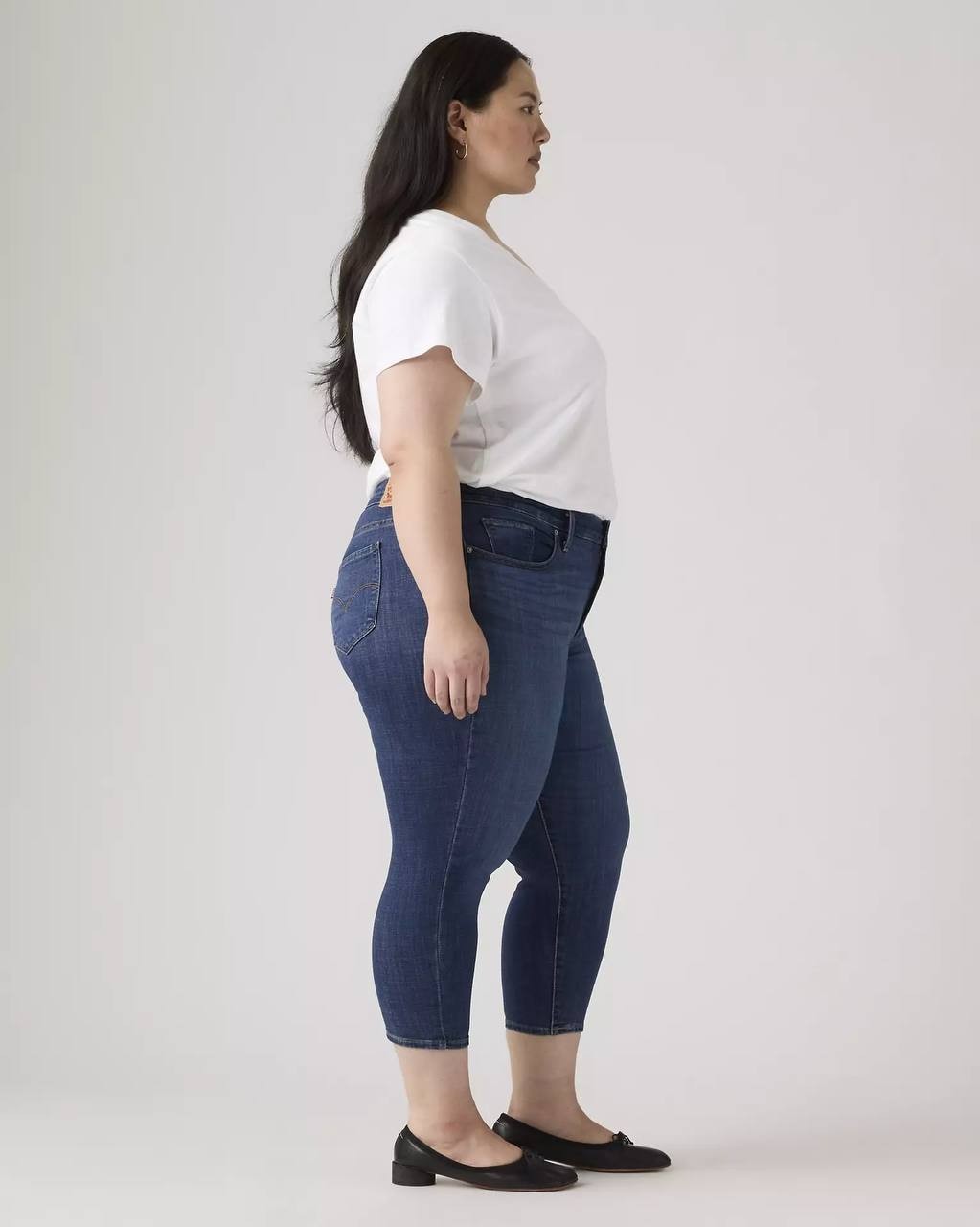 Levi’s 311 Shaping Skinny Capri Jeans Plus Size Blue 24W NWT $59.50