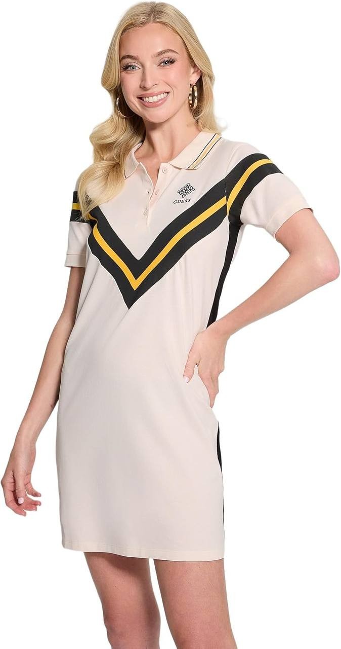 Guess Suzanne Polo Mini Dress Pink Size M NWT $69