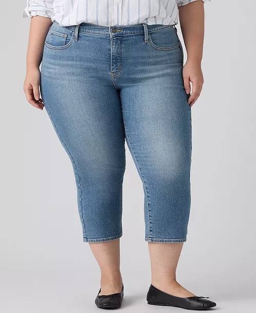 Levi’s Plus Size 311 Shaping Skinny Capri Jeans Blue 24W NWT $59.50