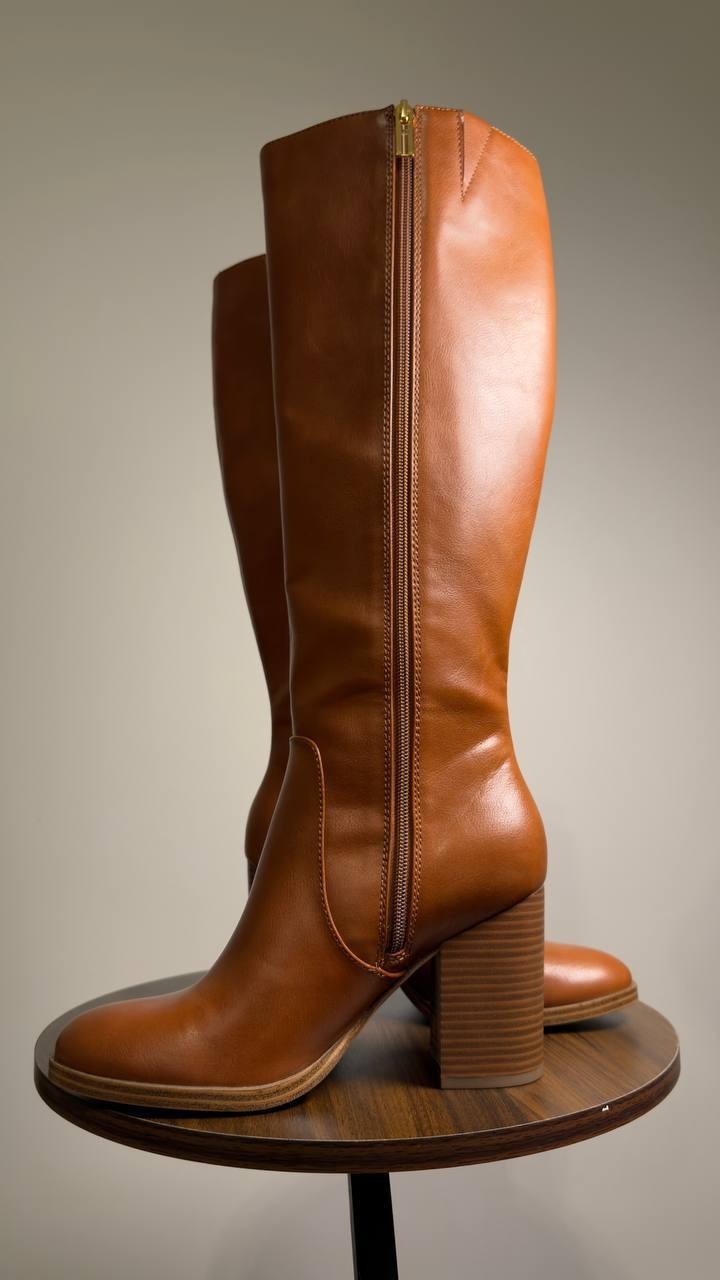 Tommy  Hilfiger  High  Dress  Boots  Medium  Natural   7.5M  New  $158.99