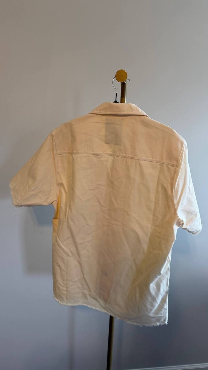 OAS Men’s Calbanum Crochet Camp Shirt Green M $170 NWT